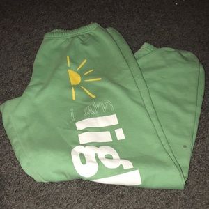 Peace Love World Sweat pants